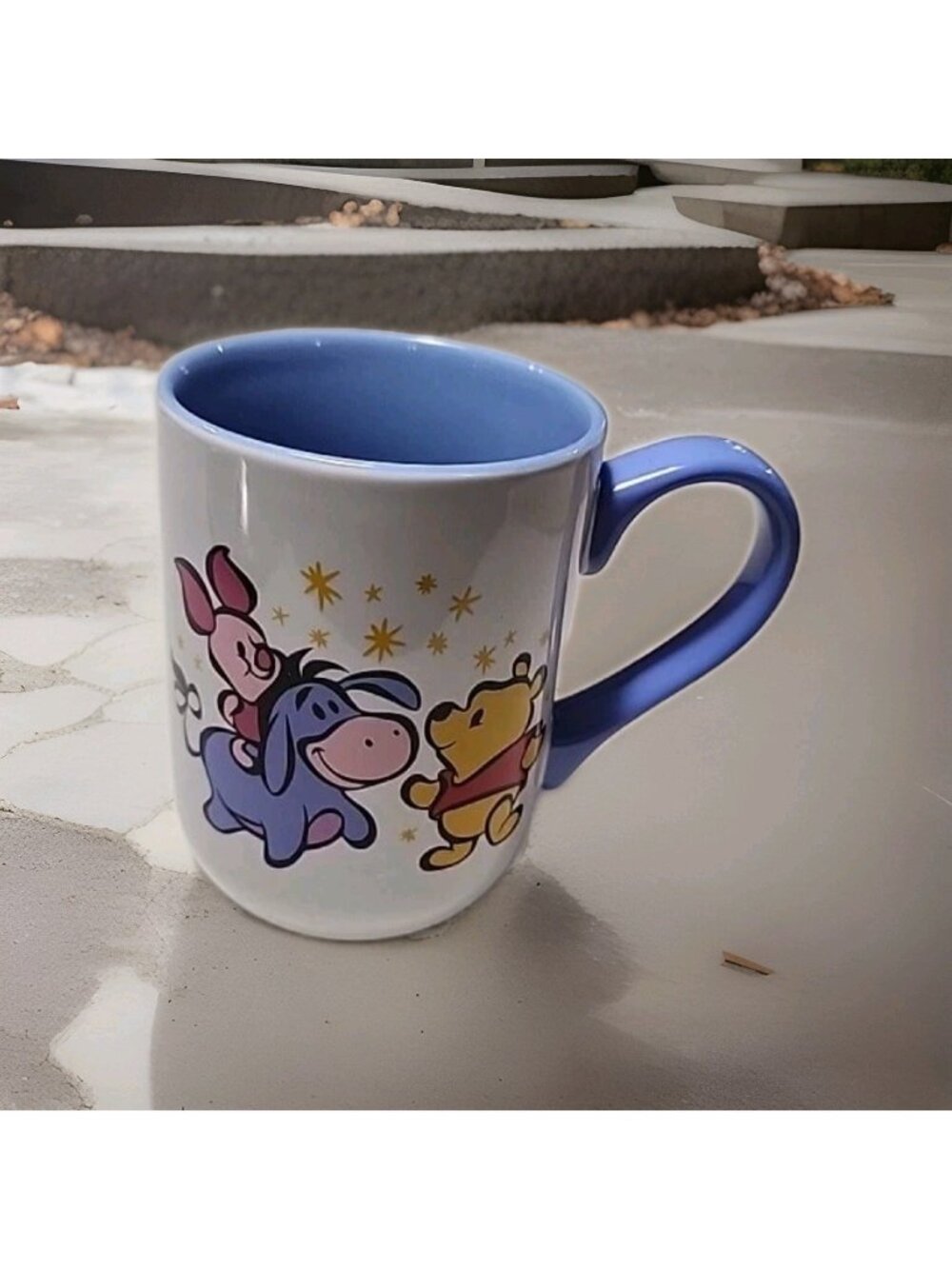 DISNEY Parks WINNIE THE POOH Works Eeyore Piglet Coffee Tea Mug Cinderella Castl